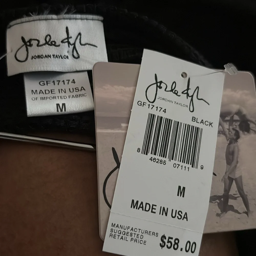 Jordan Taylor Black Cold Shoulder Swimsuit Coverup